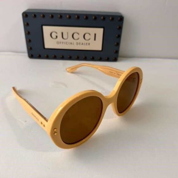 ? - New Authentic GUCCI GG1081S 004 Round Sunglasses main image 6
